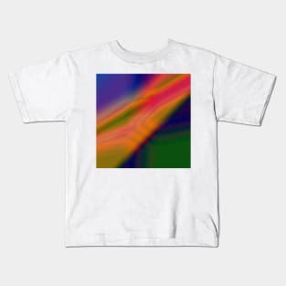 green blue pink abstract texture Kids T-Shirt